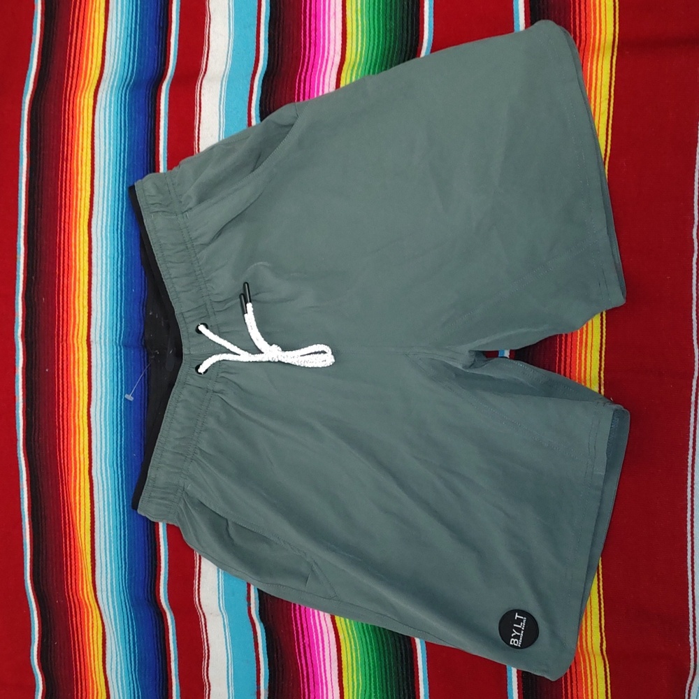 BYLT Linerless Active Short Men's Size L Dark Olive New with Tag